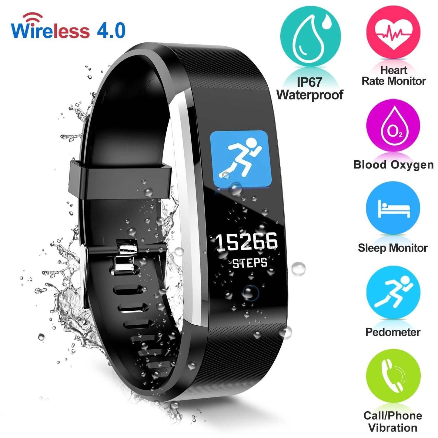 0.96-Inch Fitness Activity Tracker
