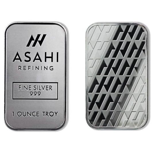 1 oz Silver Bar - Asahi .999 Fine Silver