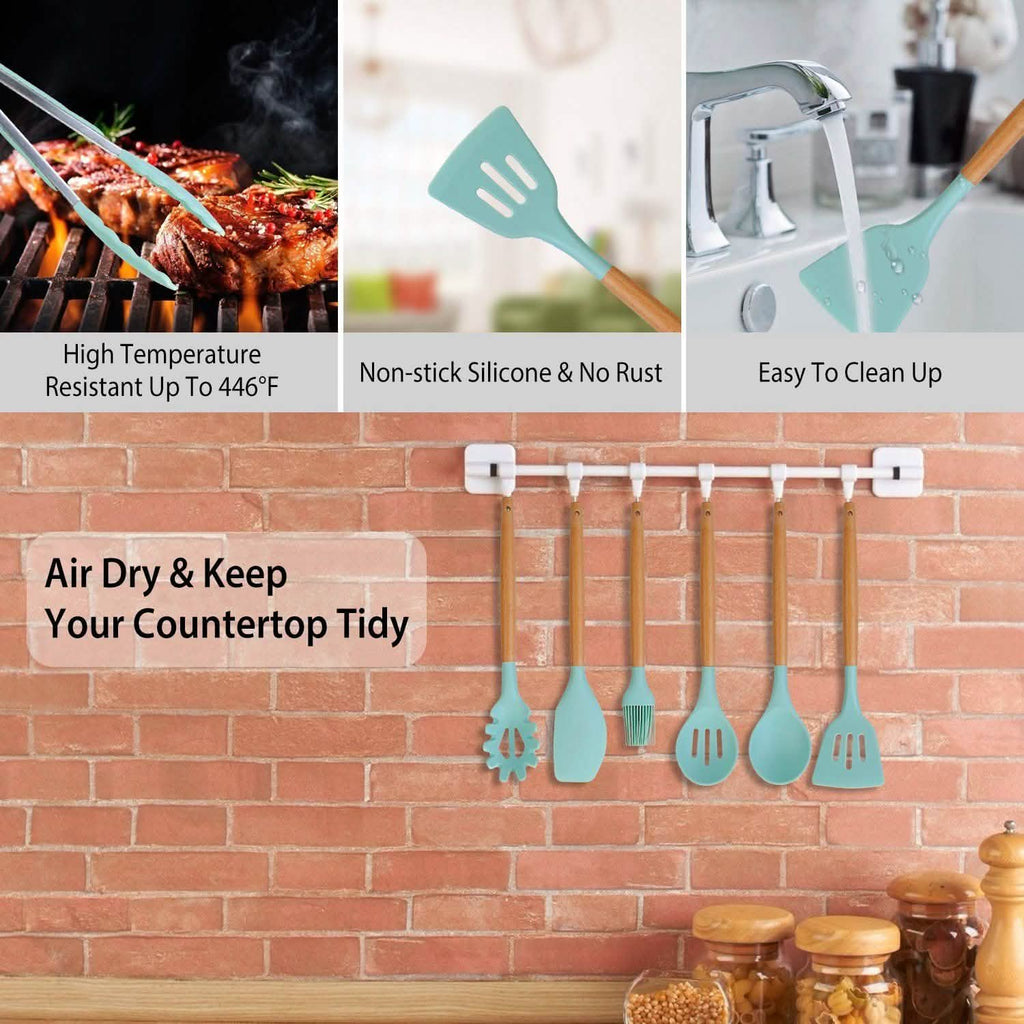 11-Piece: Silicone Cooking Utensil Set