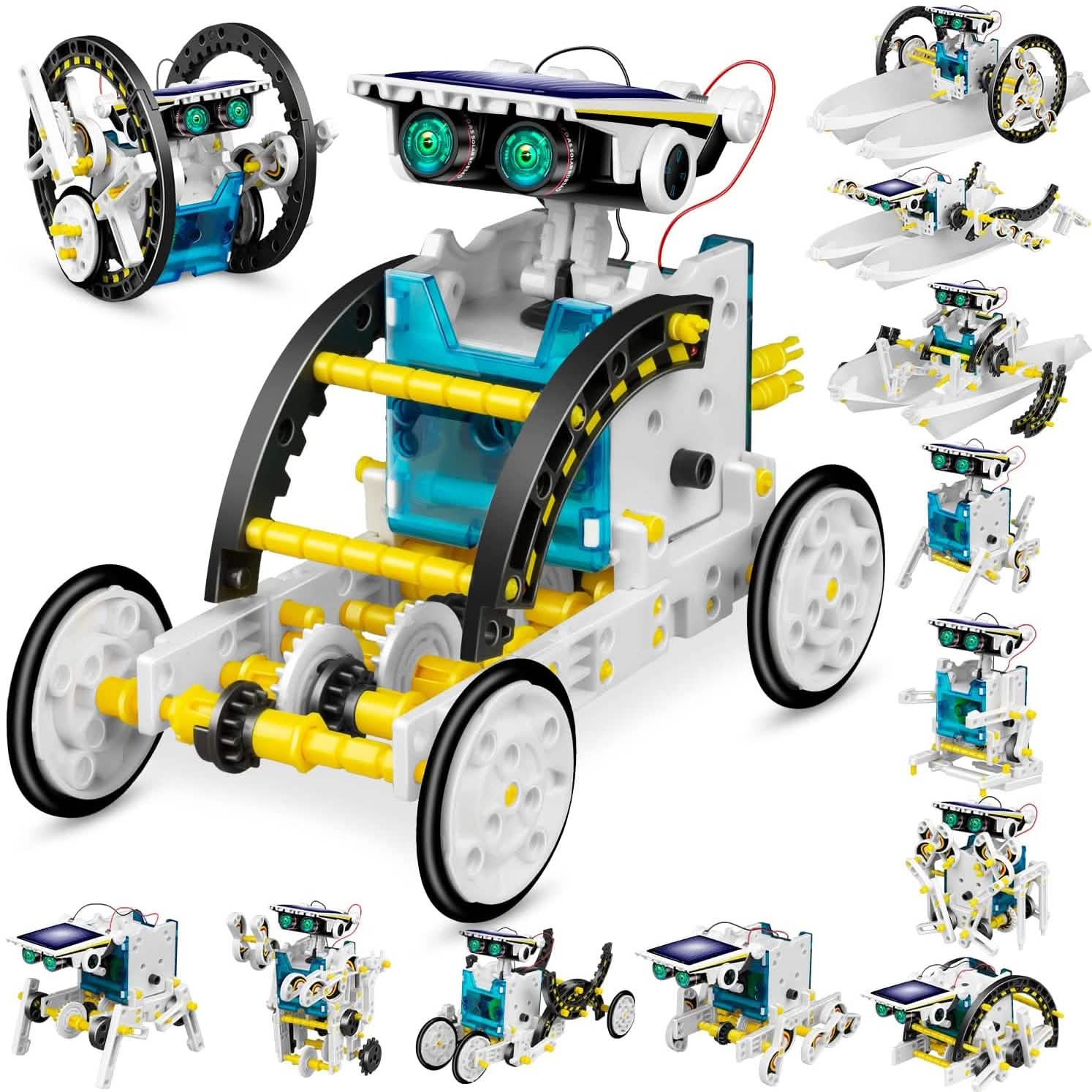 13-in-1 Solar Powered Robot Toy for Kids