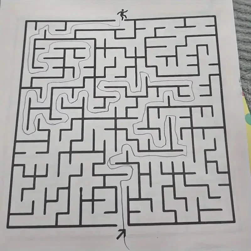 192 Patterns Concentration Maze Training Book