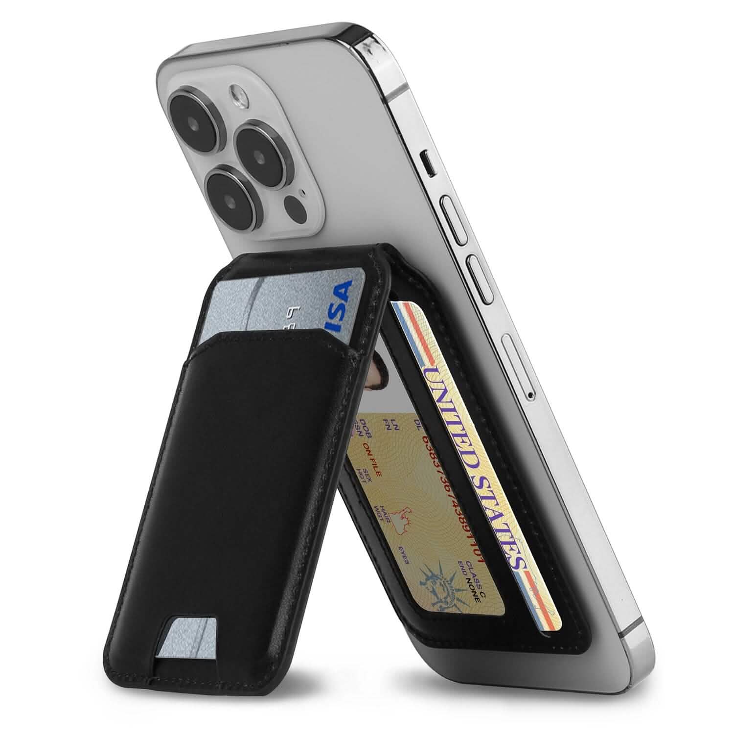 2-in-1 Magnetic Card Wallet Phone Stand