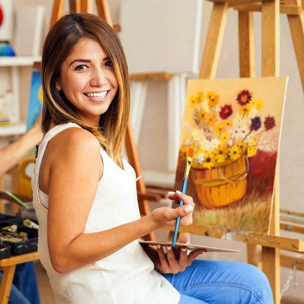 2-Pack: BOSOBO 10 Sizes Paint Brushes Set