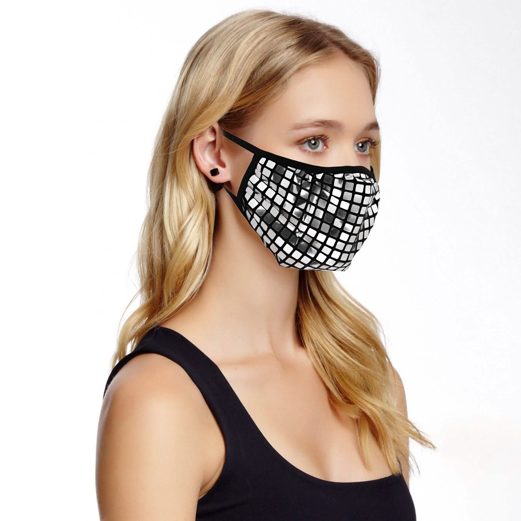 2-Pack: Reusable Fitted Fabric PVC Mask