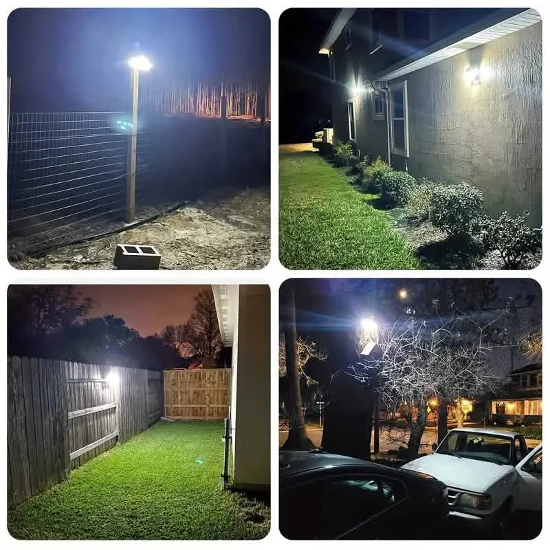 2-Pack: Super Bright Solar Motion Sensor Outdoor Light with Remote