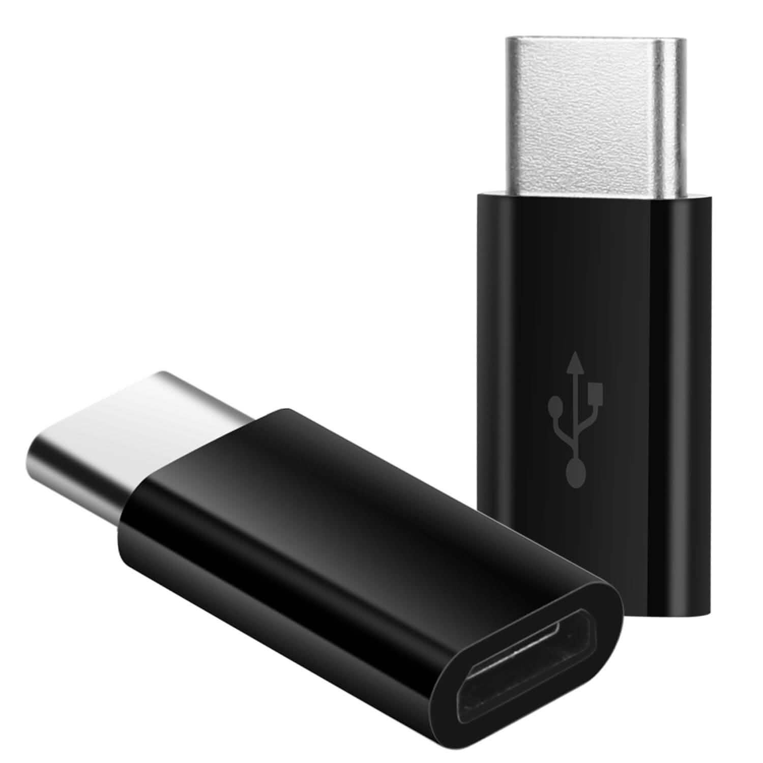 2-Piece: Micro USB To Type C Adapter