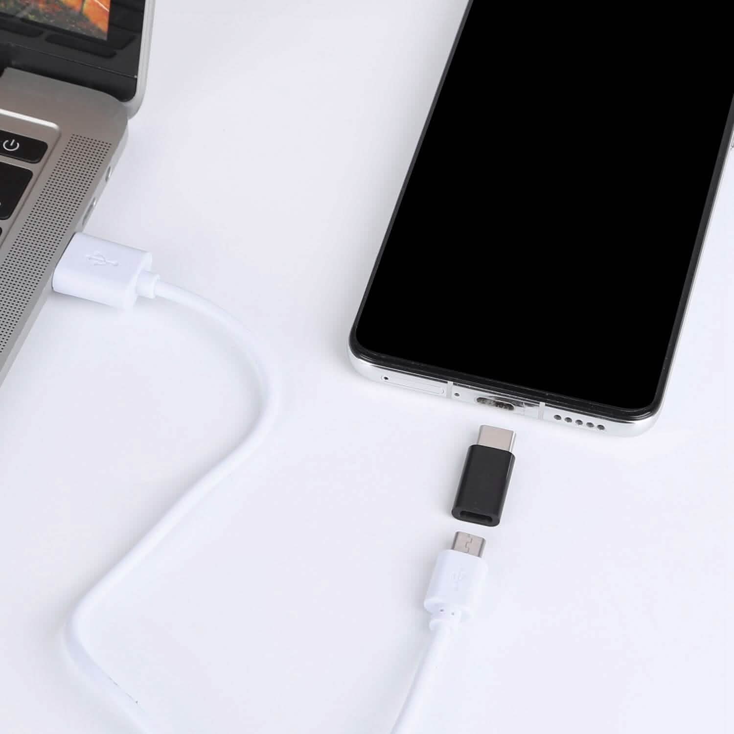 2-Piece: Micro USB To Type C Adapter