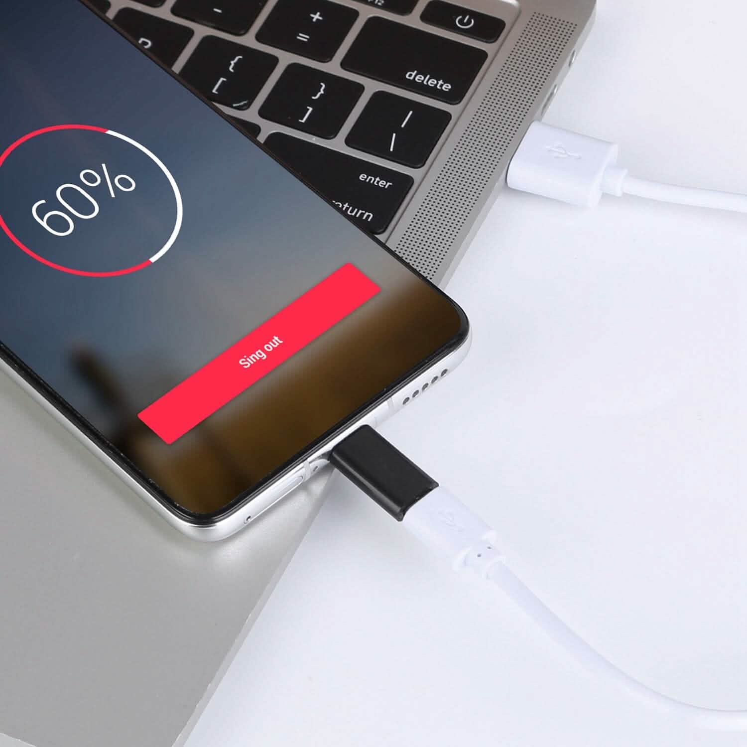 2-Piece: Micro USB To Type C Adapter