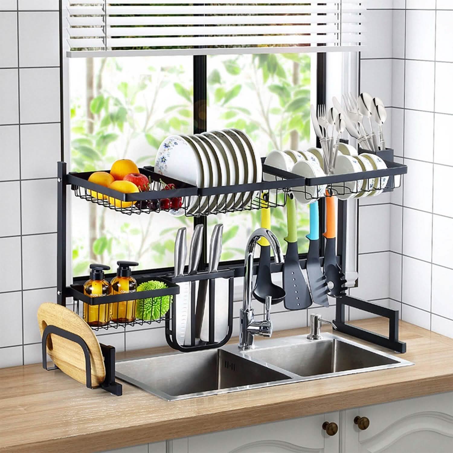 2-Tier Over the Sink Dish Drying Rack
