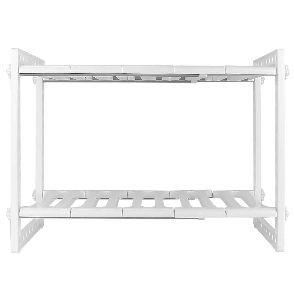2-Tier Under Sink Organizer Retractable Space Saving Storage