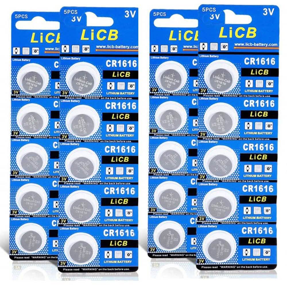 20-Pack: CR 1616 3V Lithium Batteries