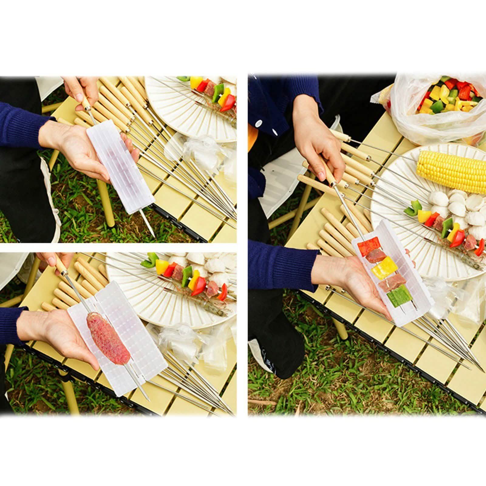 20-Piece: Barbecue Skewer Grilling Kabob
