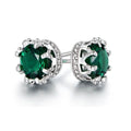 2.00 CTW Crown Stud Earrings