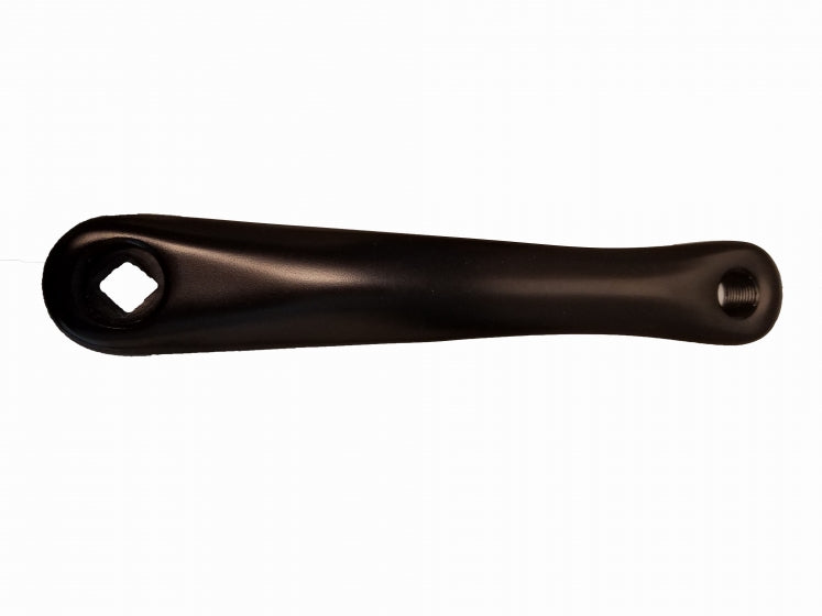 Black Left Pedal Arm with Diamond Bolt Hole