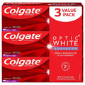 3-Pack: Colgate Optic White Advanced Teeth Whitening Toothpaste