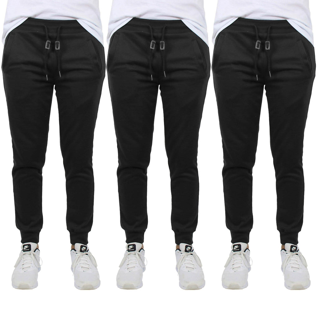 3-Pack: Men's French Terry Slim-Fit Jogger
