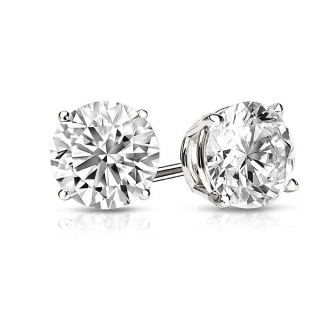 3-Pair Set: Sterling Silver Swarovski Elements Crystal Studs