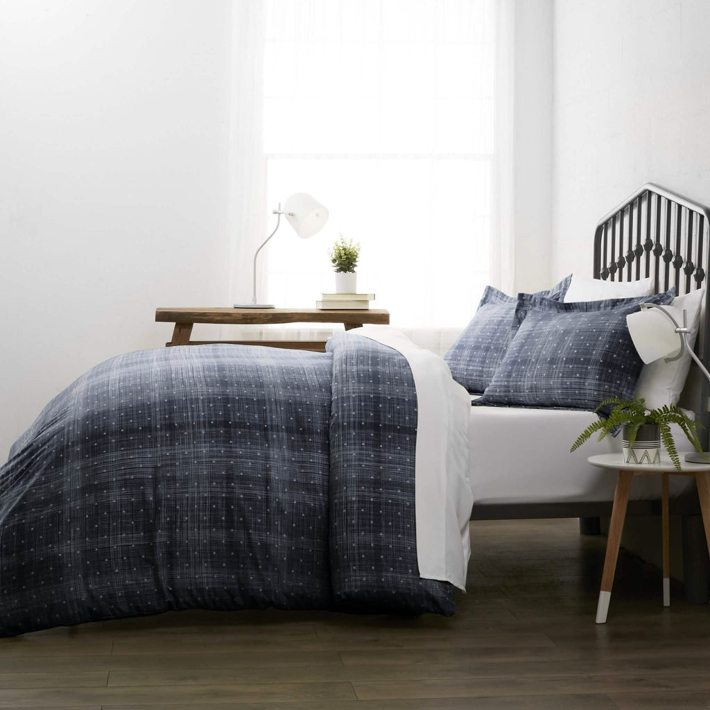 3-Piece Set: Polkadot Patterned Duvet Cover