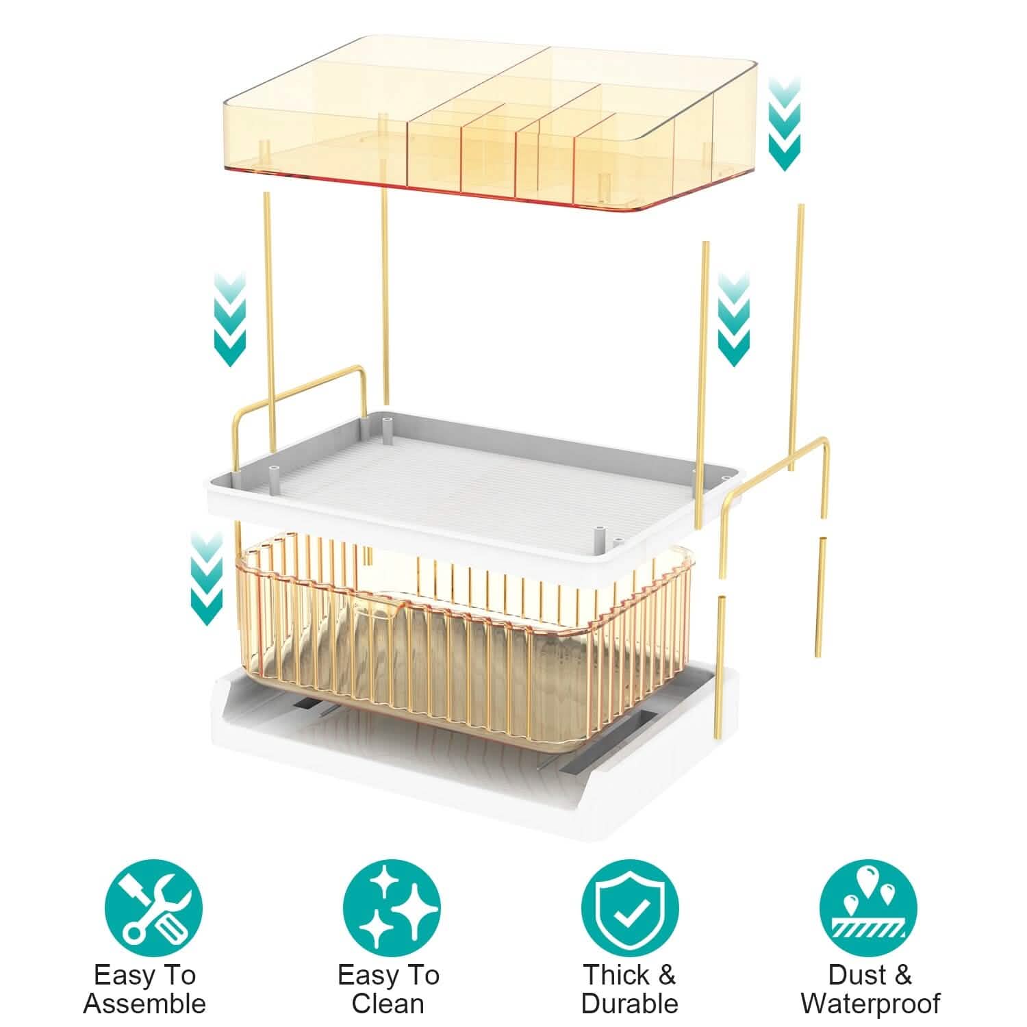 3-Tier Make Up Organizer