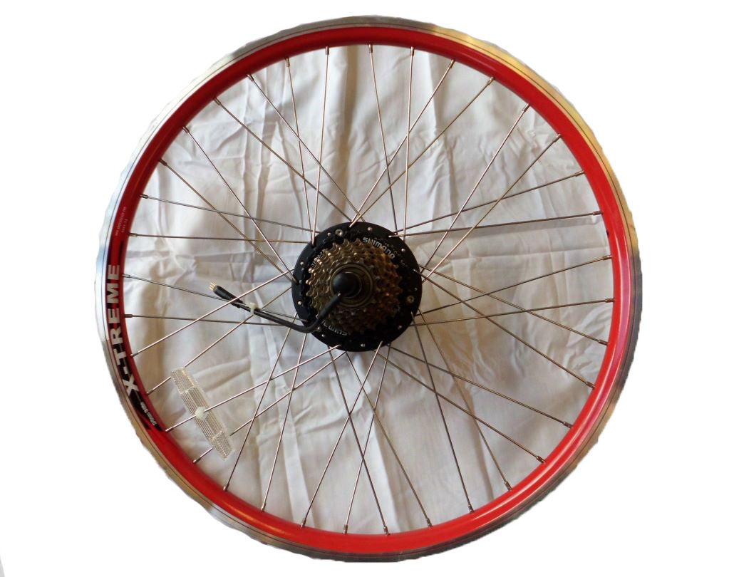 Trail Maker - Trail Climber - X-Cursion 36 Volt Electric Mountain Bike Complete Assembled Rear Wheel With Motor