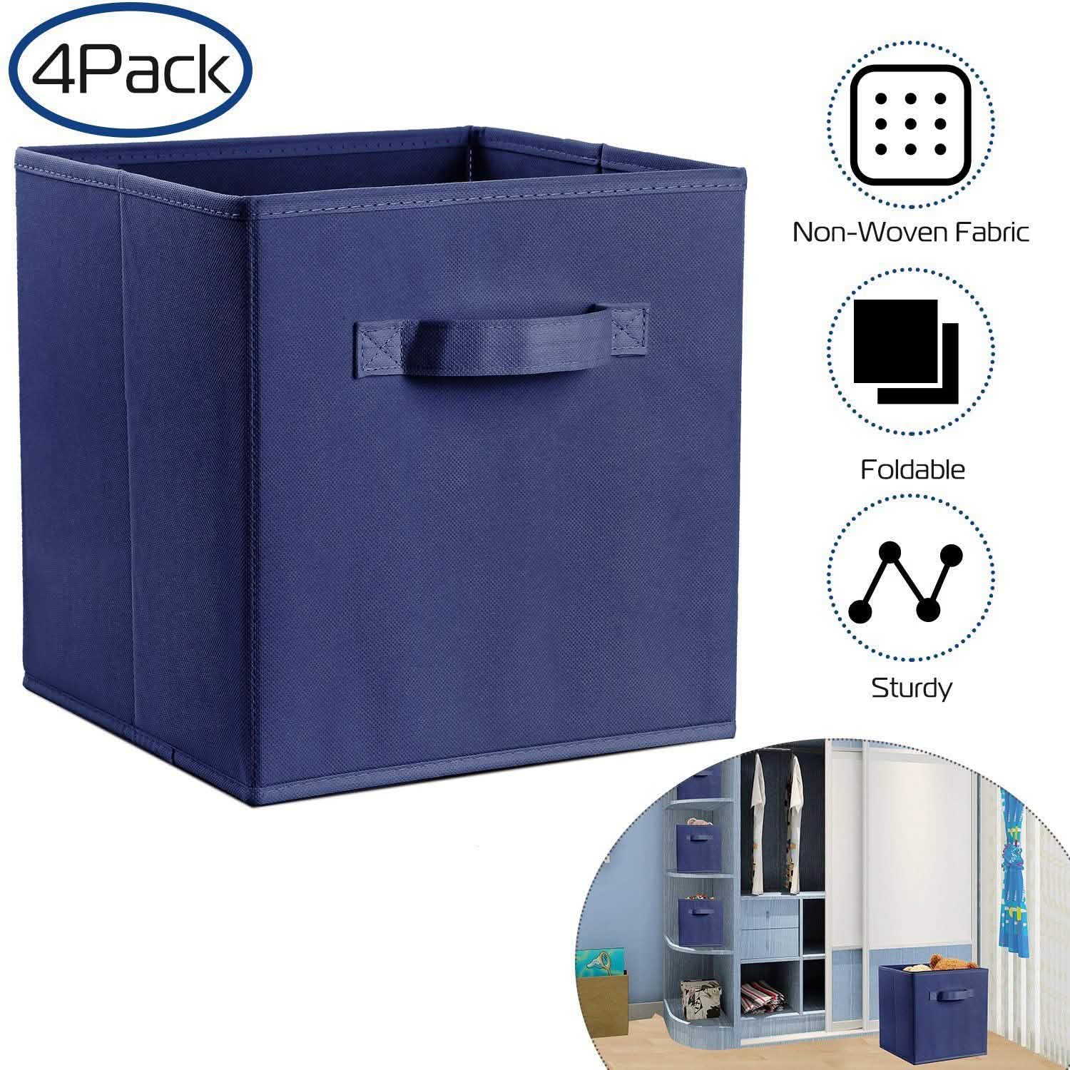 4-Pack: iMounTEK Foldable Storage Cube Bins