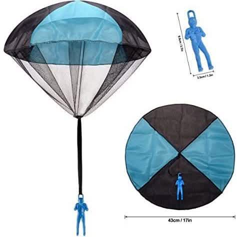 4-Pack: Tangle Free Throwing Toy Parachute