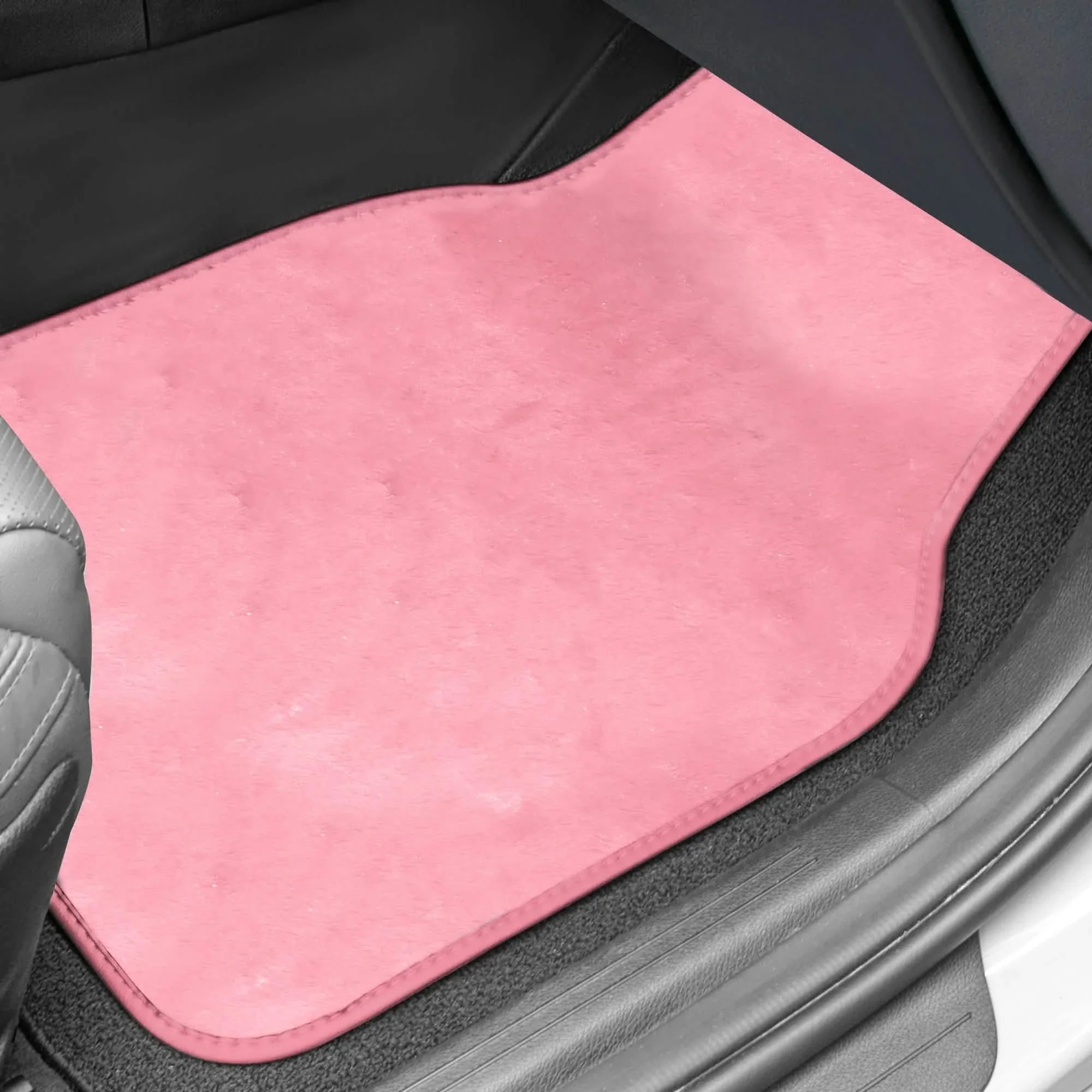 4-Piece: Doe16 Faux Rabbit Fur Non-Slip Floor Mat Set