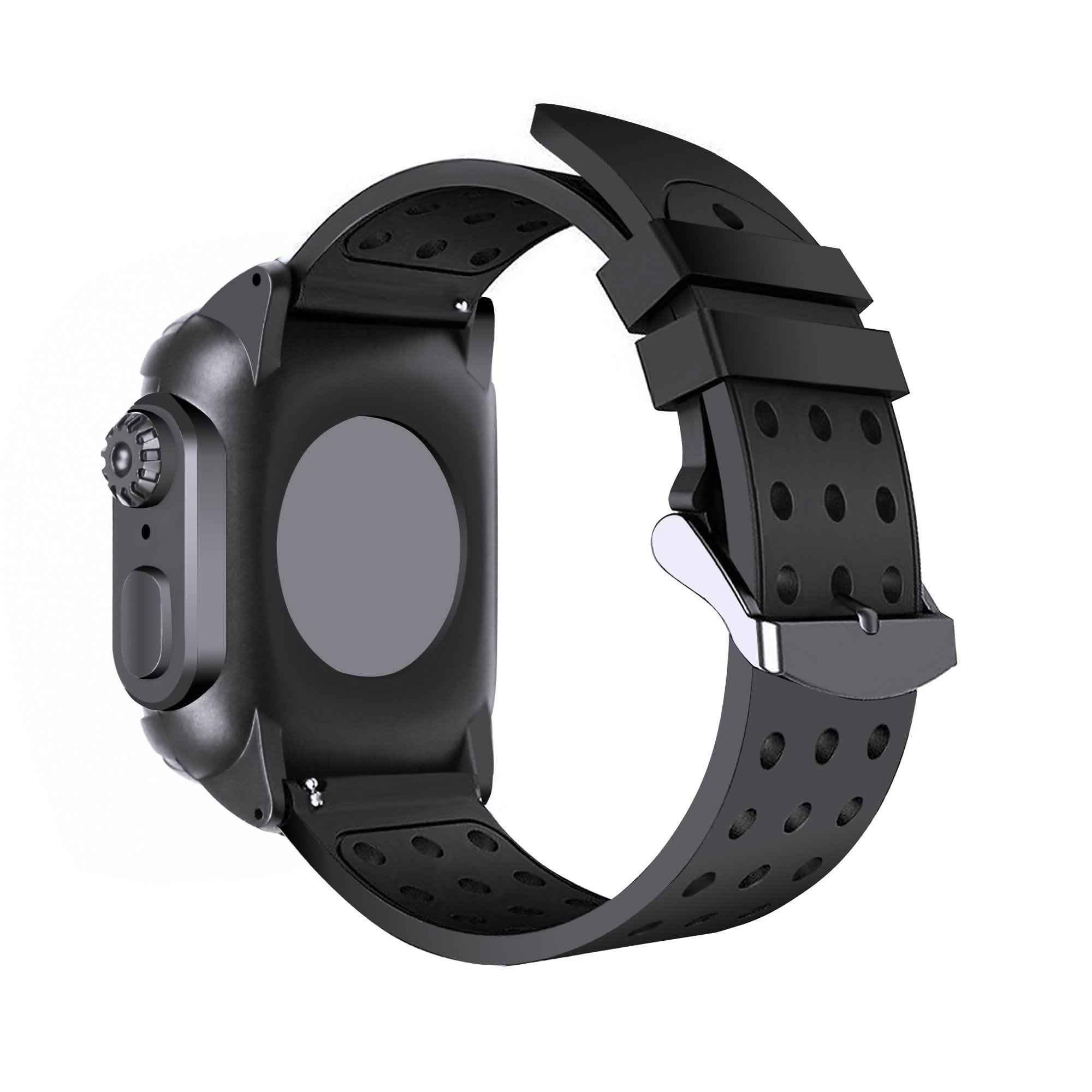 44 MM Full Cover Clear Case Screen Protector with Bands for Apple iWatch 4 and 5
