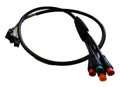 Fat Tire 48 Volt Wiring Harness Controller to LCD (Male Plug End - Female Pin End) - Version 2