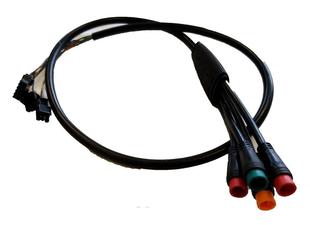 Fat Tire 48 Volt Wiring Harness Controller to LCD (Male Plug End - Female Pin End) - Version 2