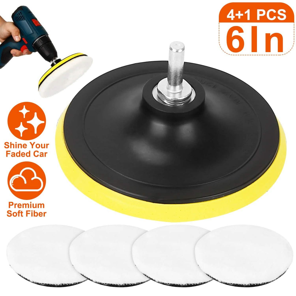 5-Piece: 6" Buffing Polishing Pads