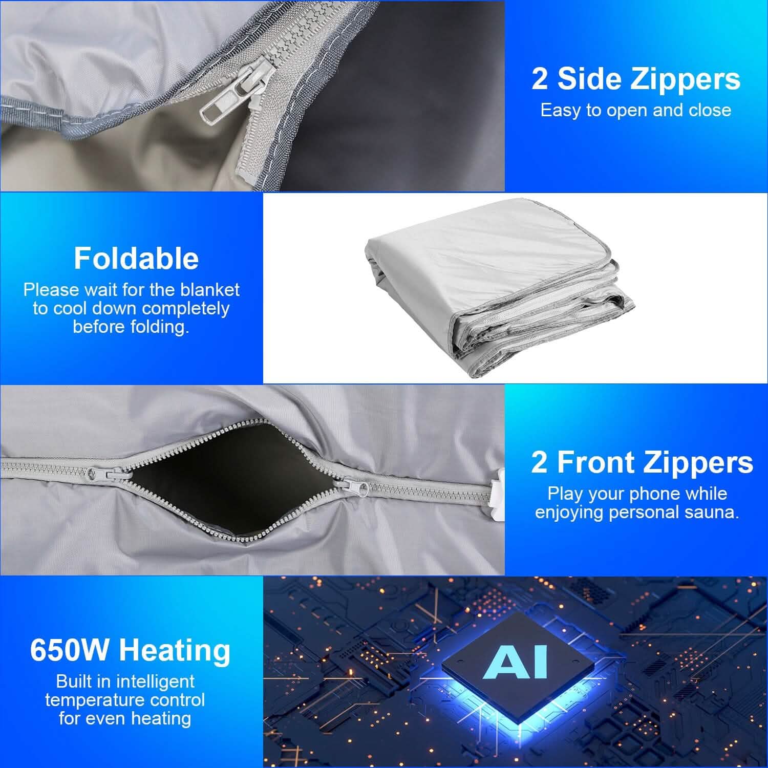 5.9 X 2.6 Ft. Infrared Sauna Blanket