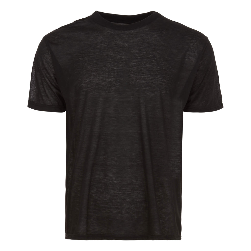 6-Pack: Men's Tagless Black Short Sleeve Shirt