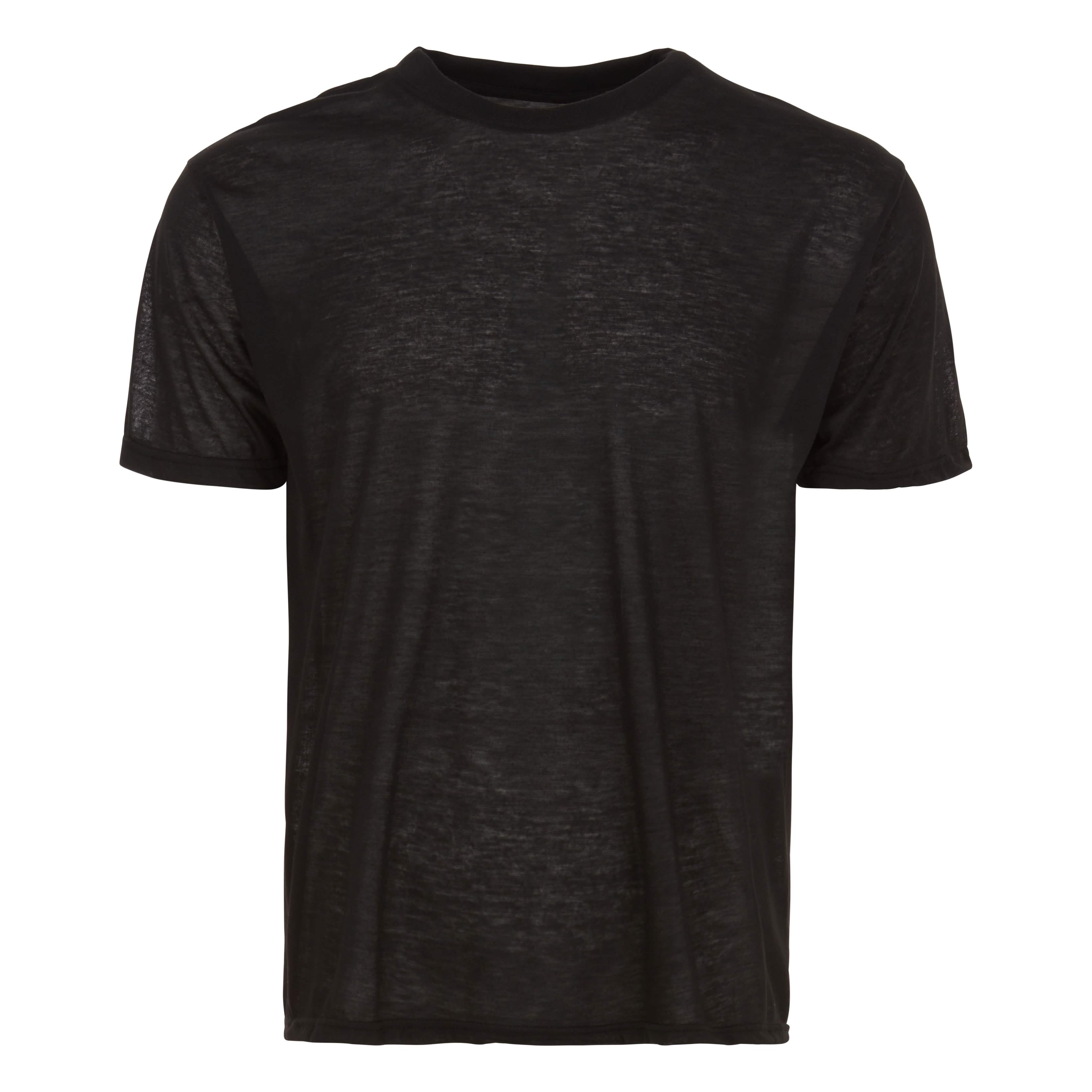 6-Pack: Men's Tagless Black Short Sleeve Shirt