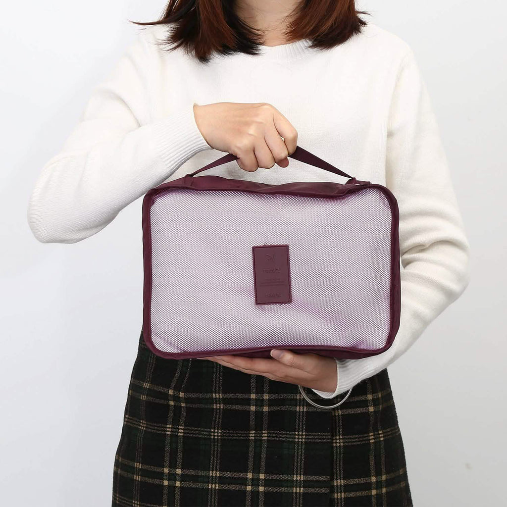 6-Pack: Travel Storage Bag Set Packing Cube Organizer