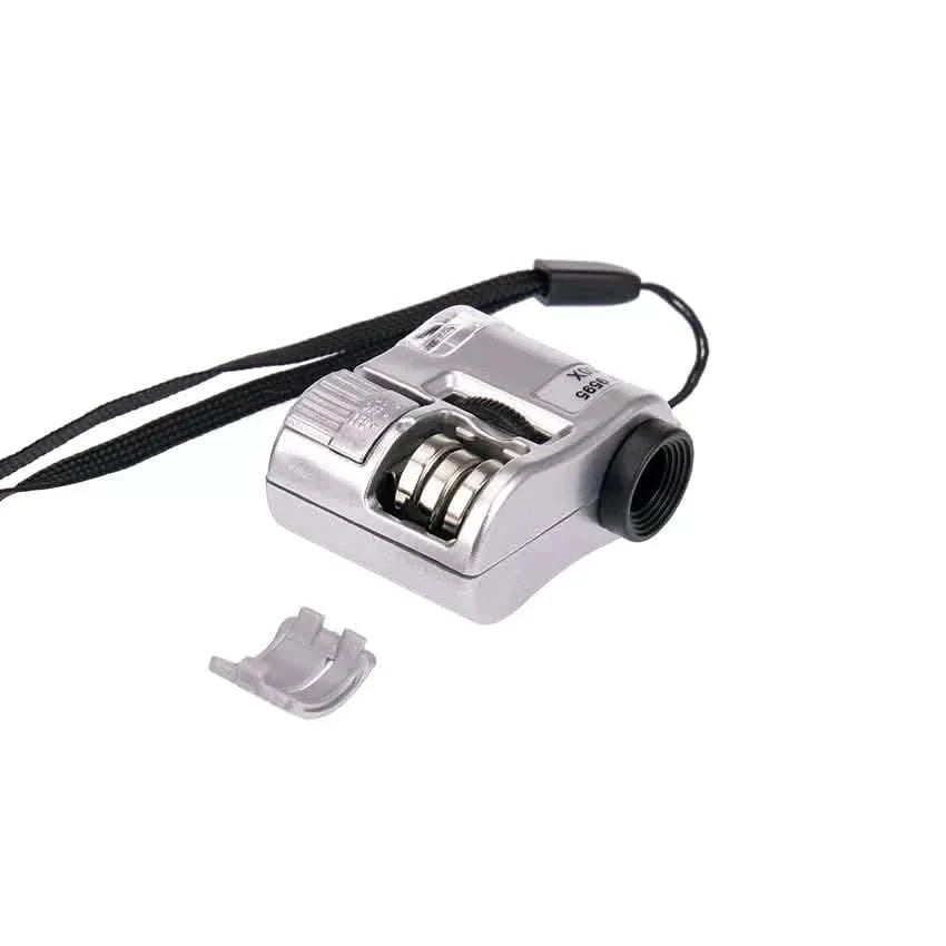 60X Handheld Magnifying Glass Mini Pocket Microscope