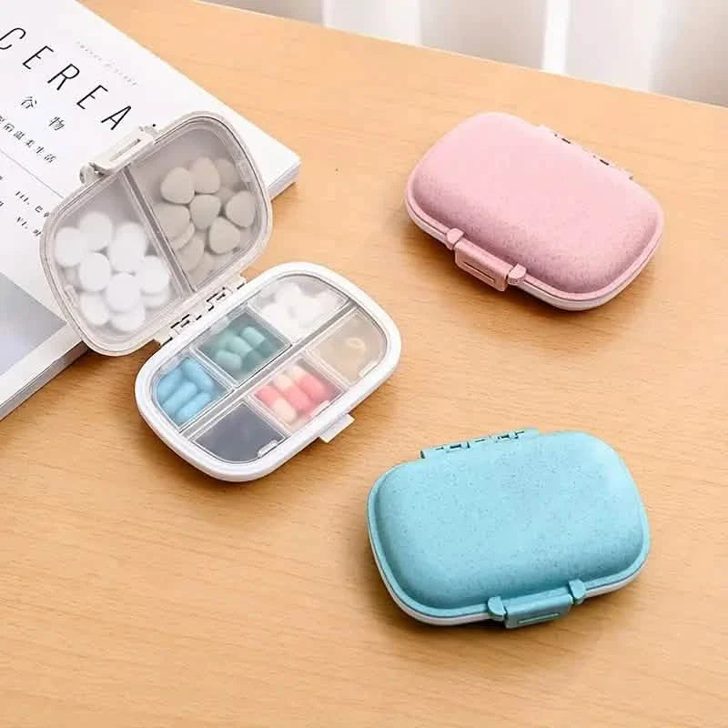 8-Compartment Weekly Medicine Travel Pill Organizer Storage Box