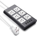 9.8ft USB Power Strip Surge Protector