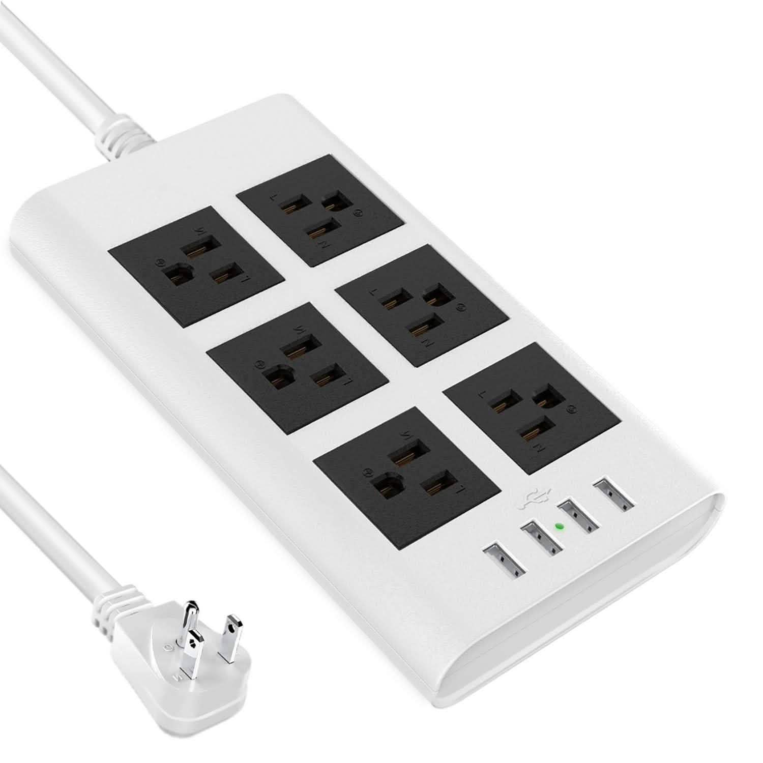 9.8ft USB Power Strip Surge Protector