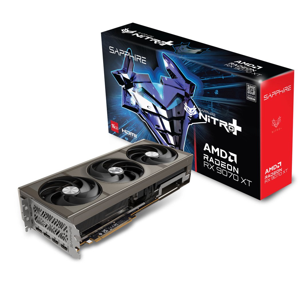 Sapphire 11348-01-20G Nitro+ AMD Radeon RX 9070 XT Gaming Graphics Card