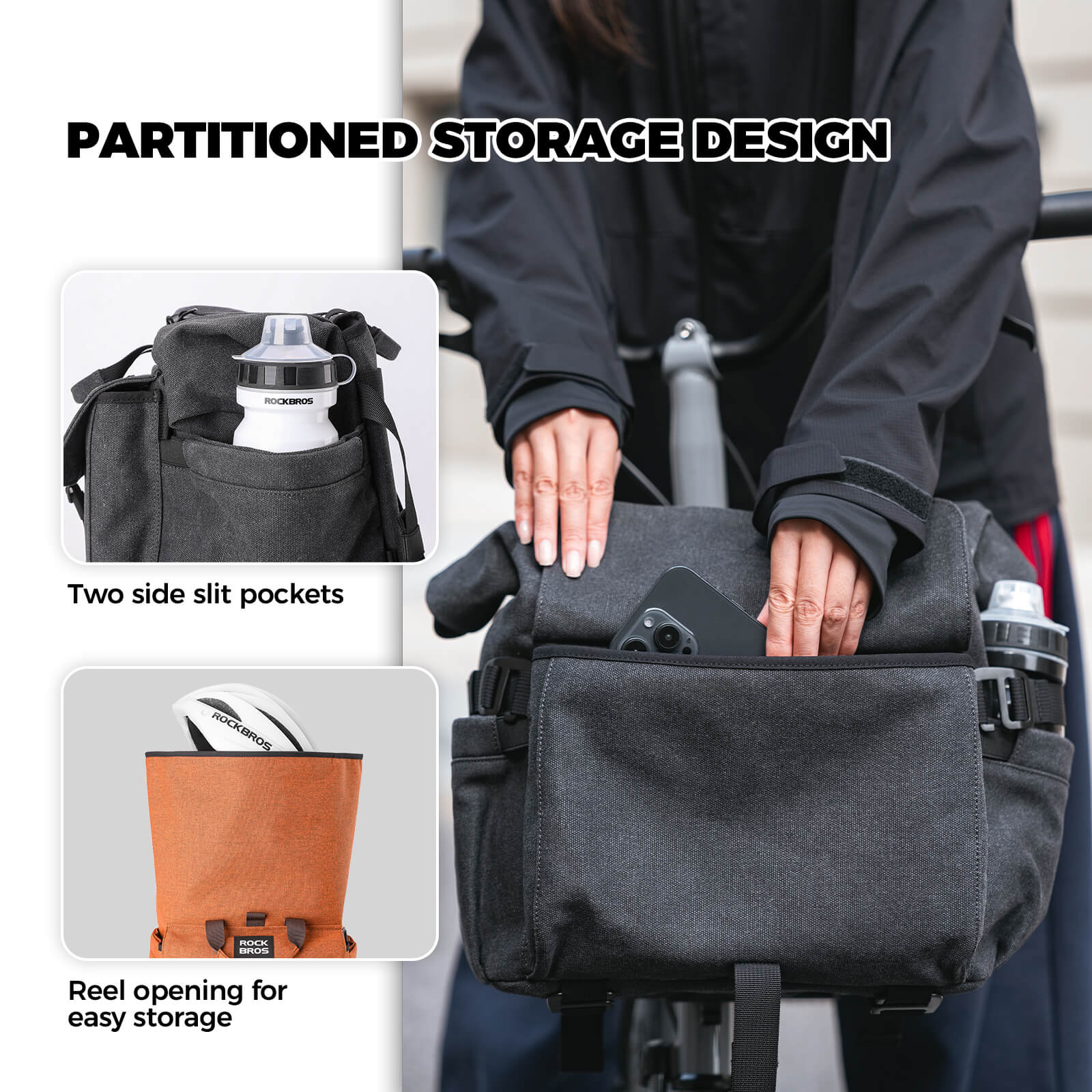 Folding Bike Handlebar Bag - 11.5L