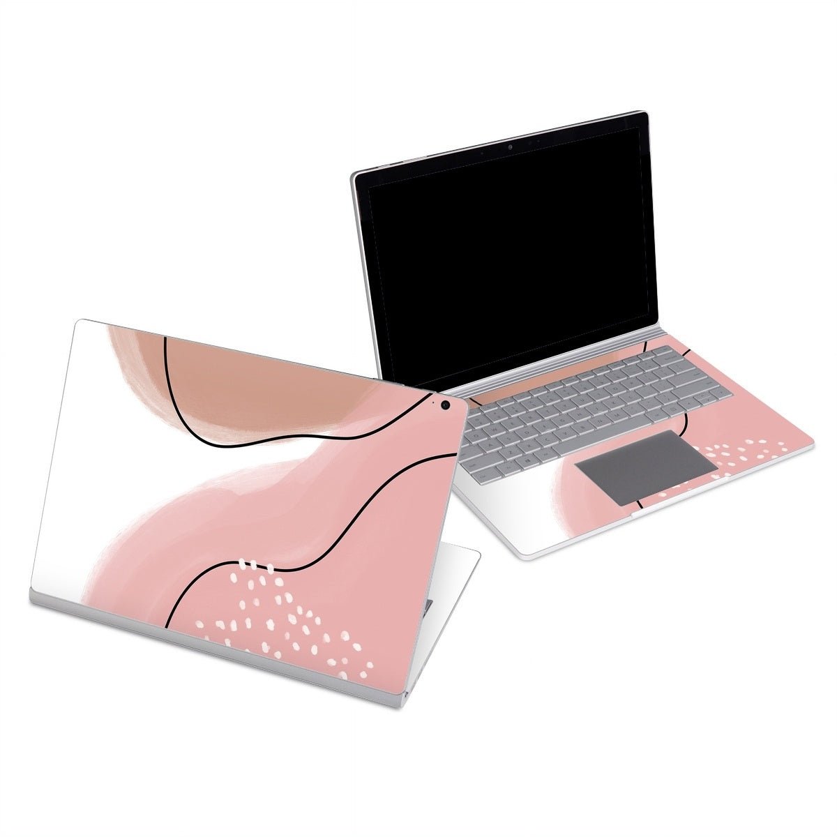 Abstract Pink and Brown - Microsoft Surface Book Skin