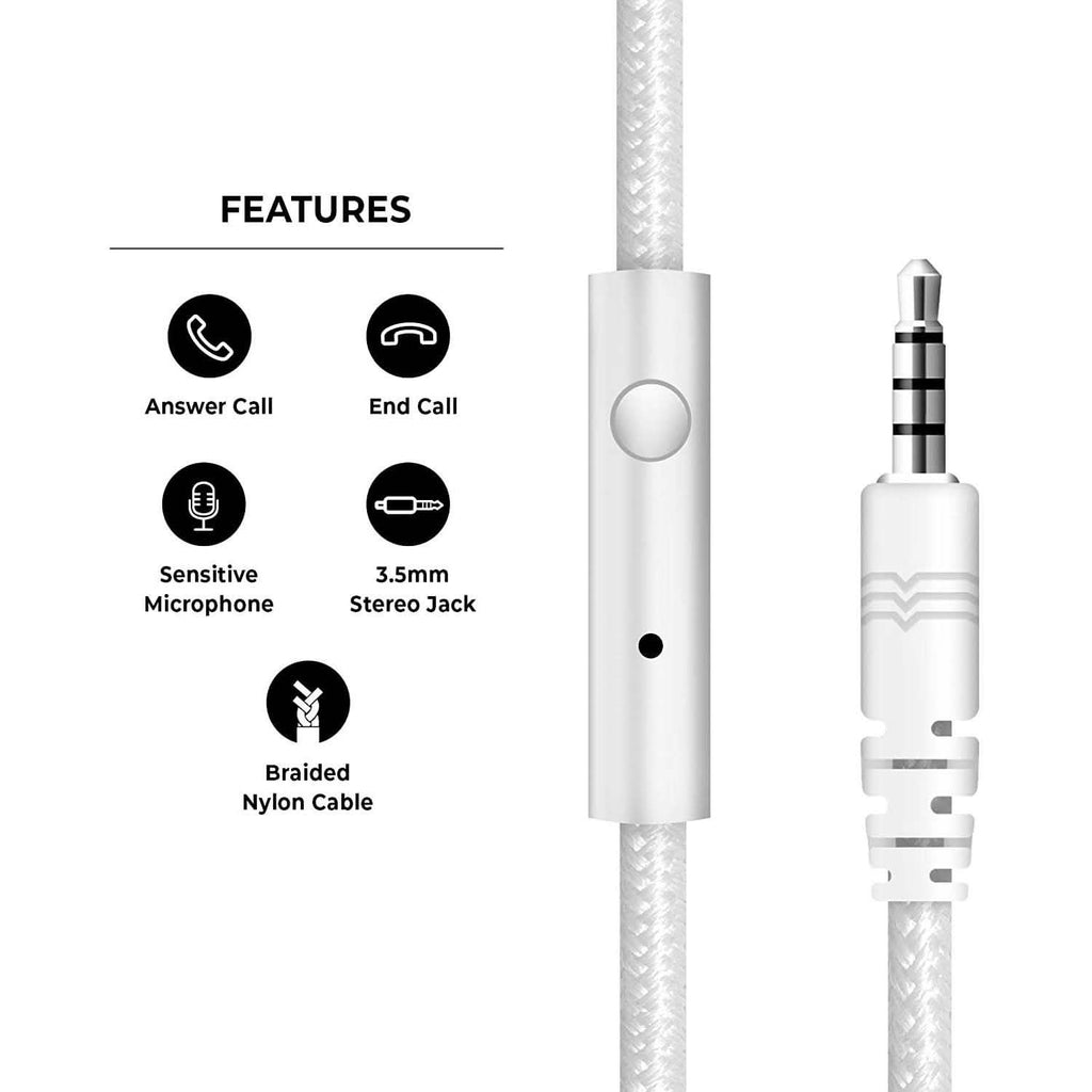 Adjustable Headband On-Ear Headphones with Built-in Mic