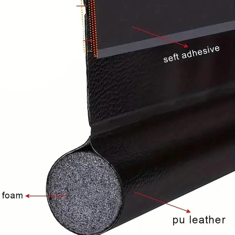 Adjustable Self-Adhesive Sound-Proof Door Bottom Seal Strip