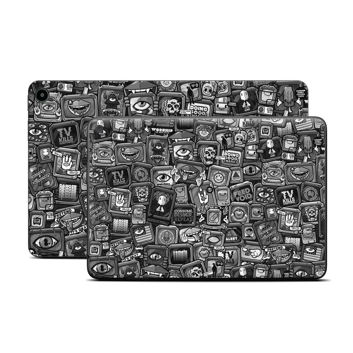 Distraction Tactic B&W - Amazon Fire Skin
