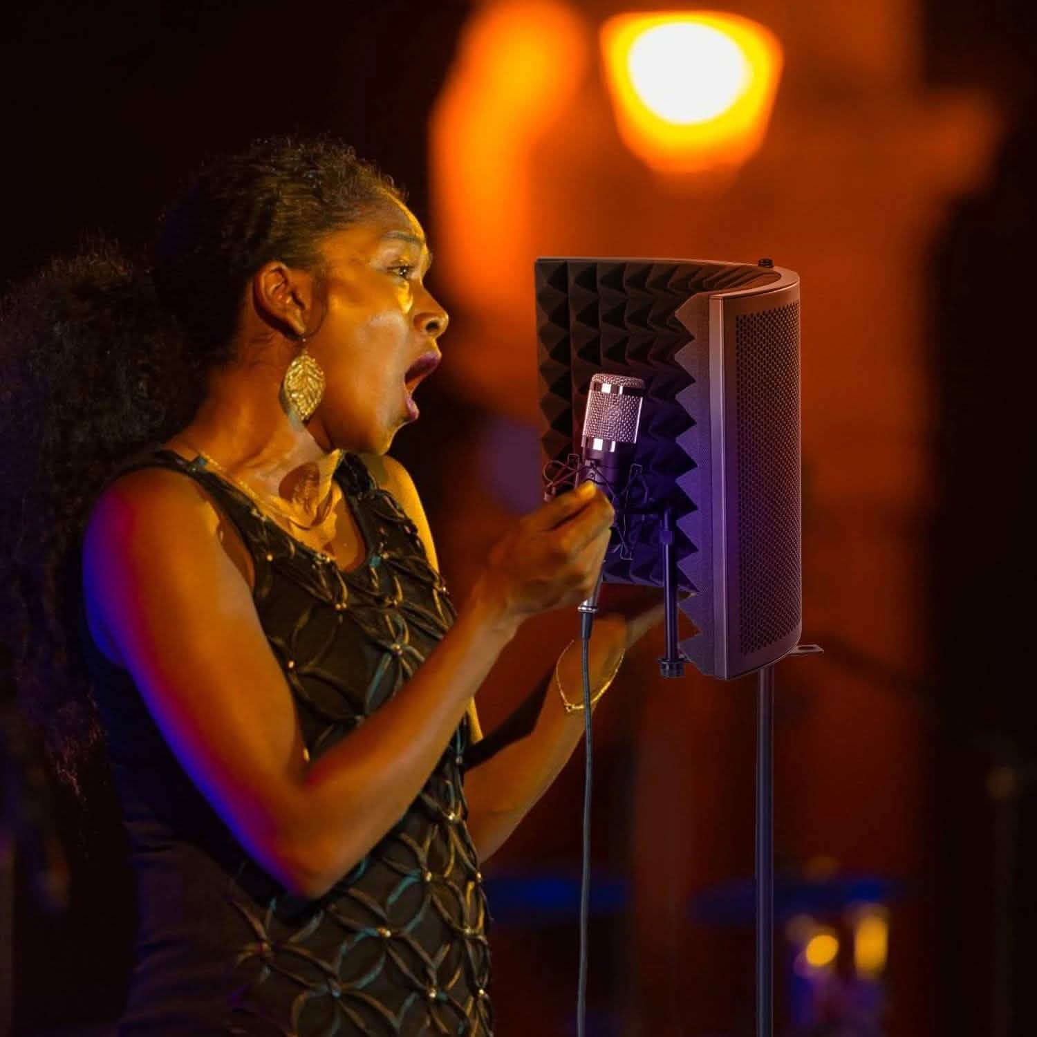 AGPTEK Studio Microphone Foam Shield Soundproofing