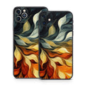 Orange and Charcoal - Apple iPhone 11 Skin
