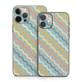 Wavy Diagonal Lines - Apple iPhone 12 Skin
