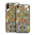 4 owls - Apple iPhone X Skin