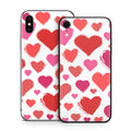 Hearts - Apple iPhone X Skin